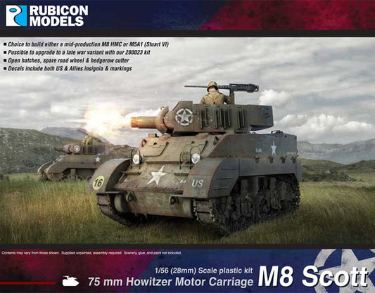 Rubicon Models 280024 M8 Scott 1:56 Plastic Model Kit