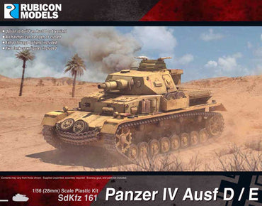 Rubicon Models 280076 Panzer Iv Ausf D/E 1:56 Plastic Model Kit