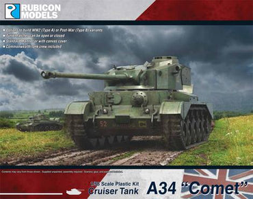 Rubicon Models 280094 A34 Comet 1:56 Plastic Model Kit