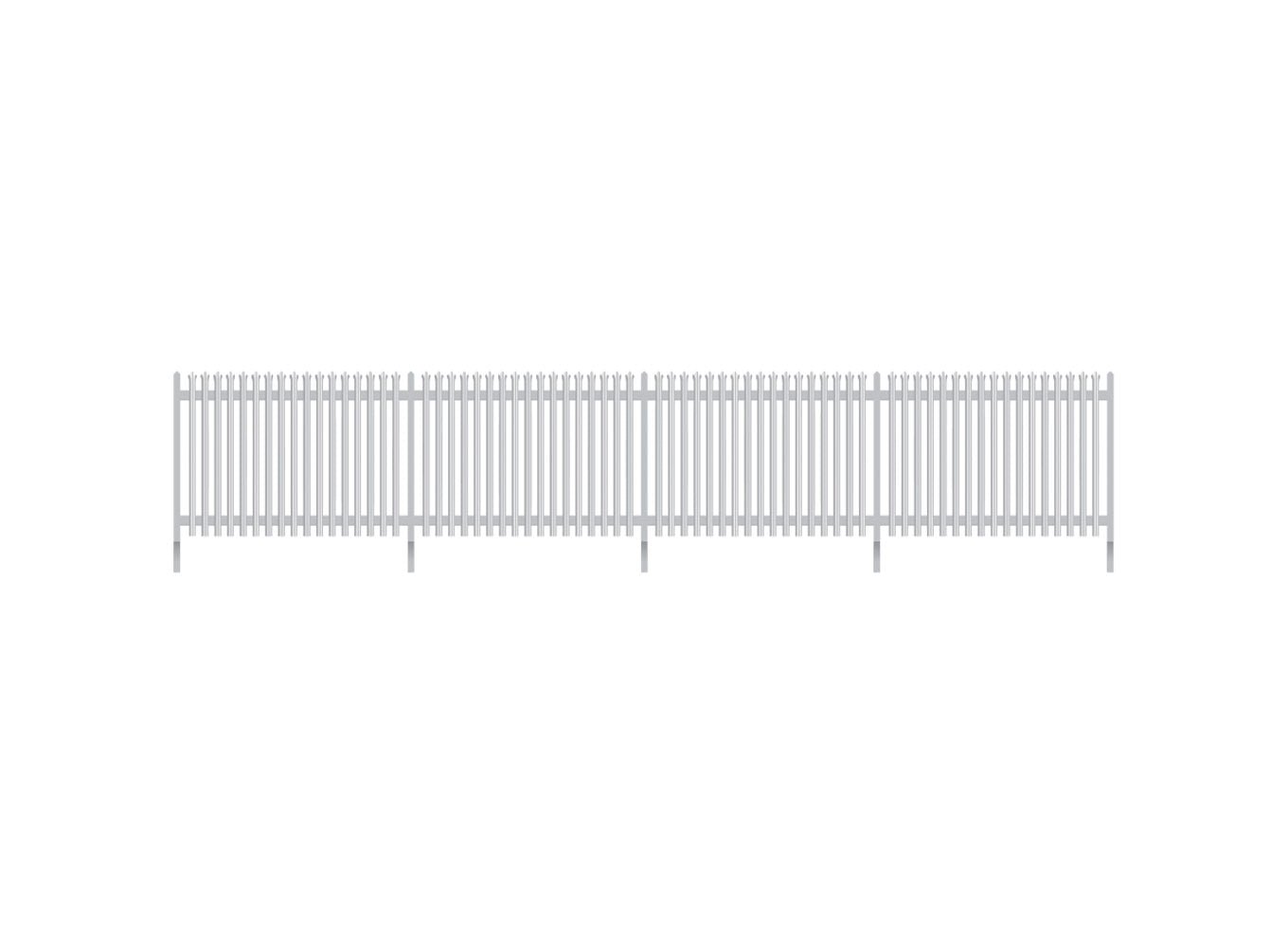 Ratio 281 Modern Palisade Fencing (896mm) N Gauge