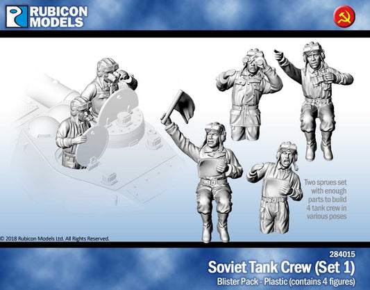 Rubicon Models 284015 Soviet Tank Crew 1:56 Plastic Model Kit