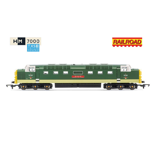 Hornby R30438TXS RailRoad w/Sound BR Class 55 KOYLI 55002