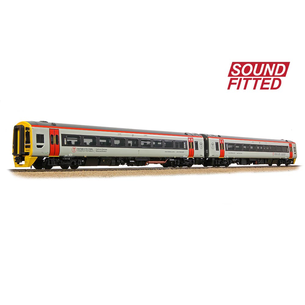 Bachmann Branchline 31-497SF Class 158 2-Car DMU 158839 Transport for Wales OO Gauge