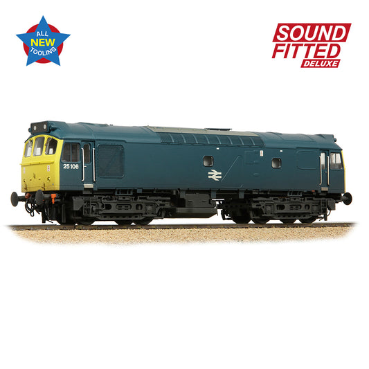 Bachmann Branchline 32-346SFX Class 25/2 25106 BR Blue [W]