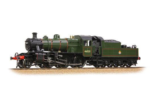Bachmann Branchline 32-831 LMS Ivatt 2MT 46521 BR Lined Green (Early Emblem) OO
