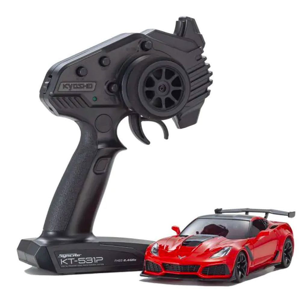 Kyosho Mini-Z RWD Chevrolet Corvette ZR1 Torch Red 1:27 RTR RC 32334R