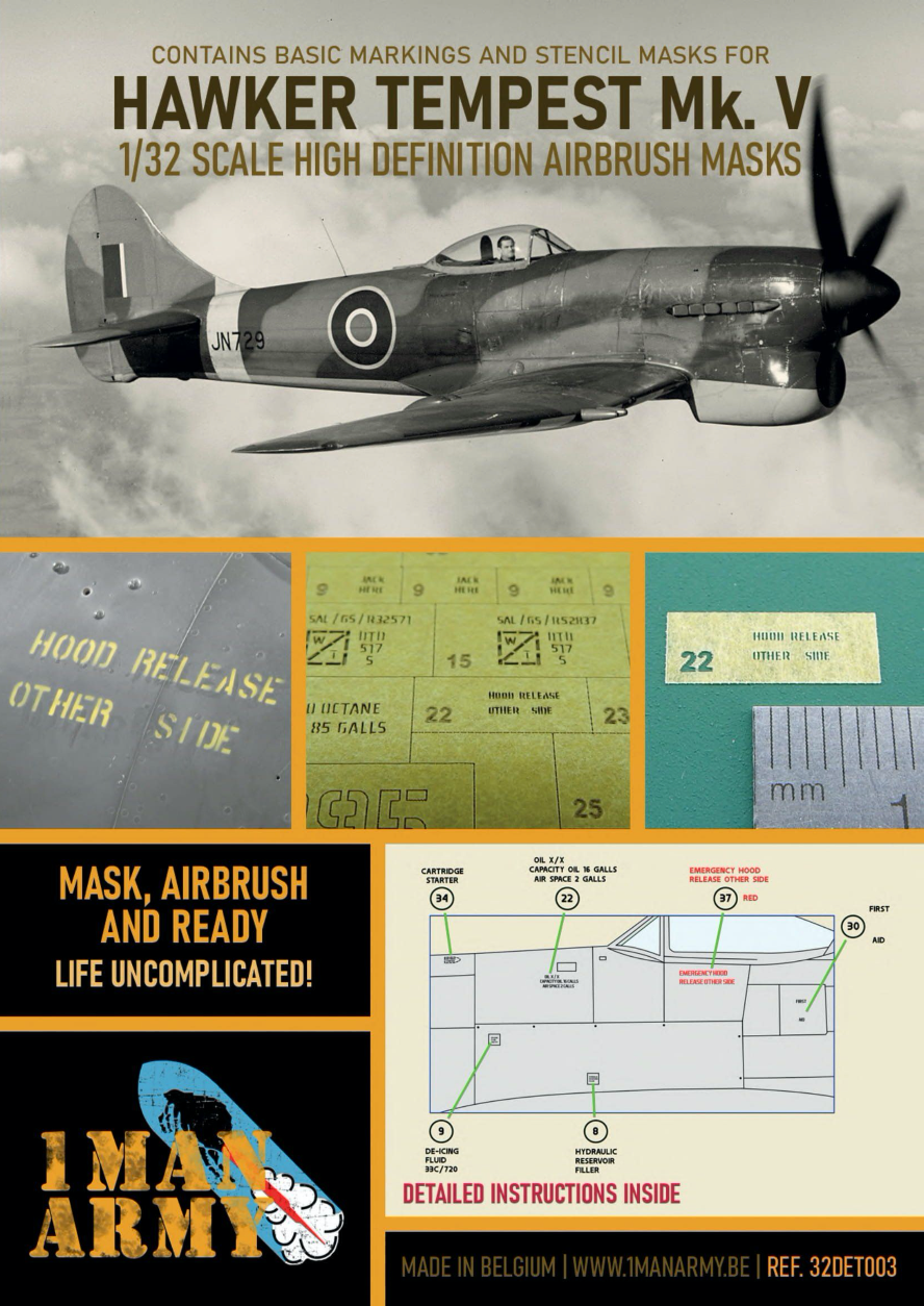 1ManArmy 32DET003 1:32 Hawker Tempest Mk.V RAF1