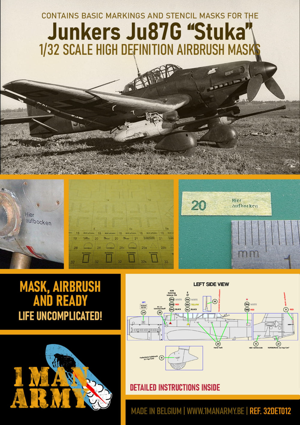 1ManArmy 32DET012 1:32 Junkers Ju-87G-2 'Stuka'