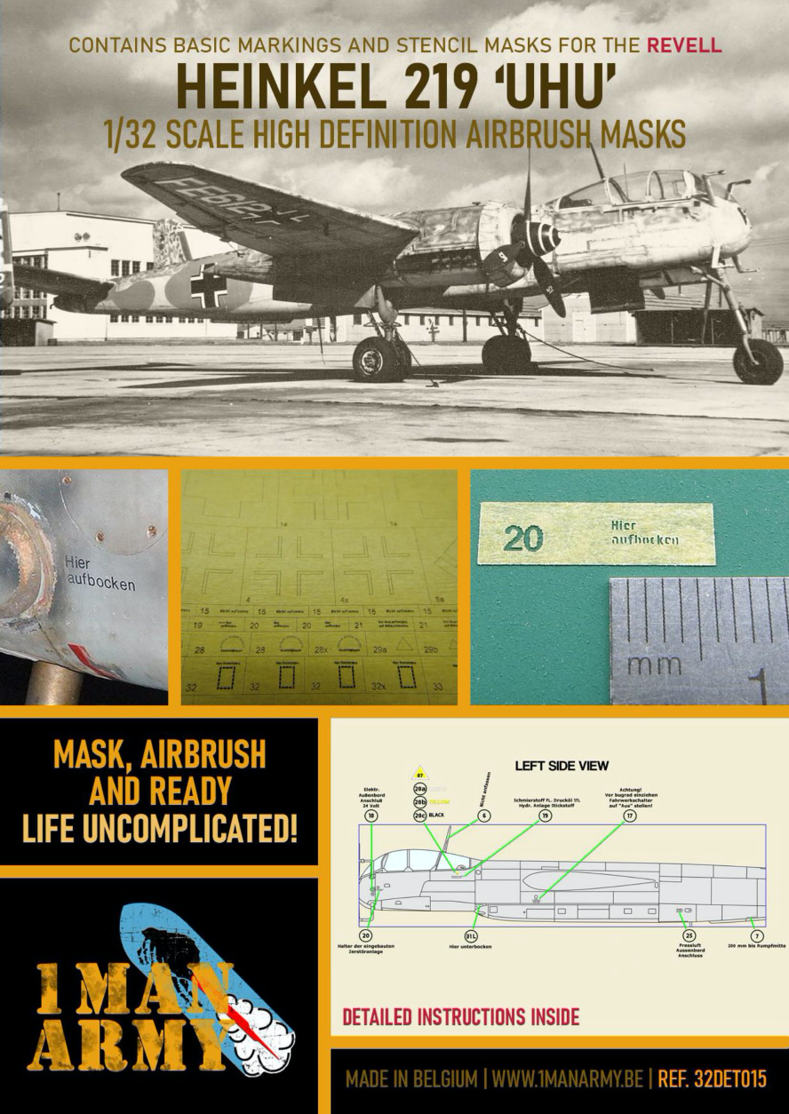 1ManArmy 32DET015 1:32 Heinkel He-219A-0