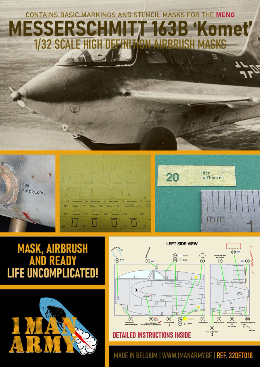 1ManArmy 32DET018 1:32 Messerschmitt Me-163B Komet