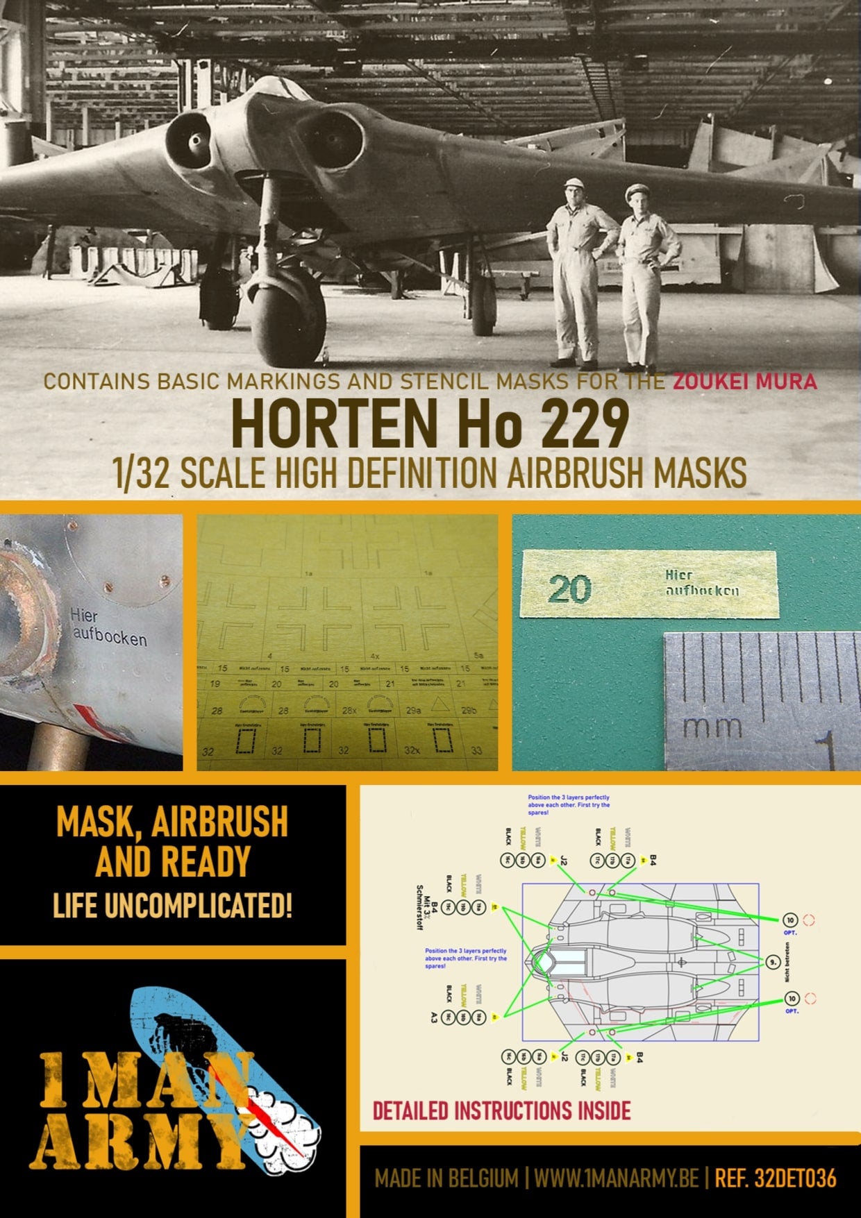 1ManArmy 32DET036 1:32 Horten Ho-229A