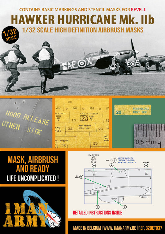 1ManArmy 32DET037 1:32 Hawker Hurricane Mk.IIb