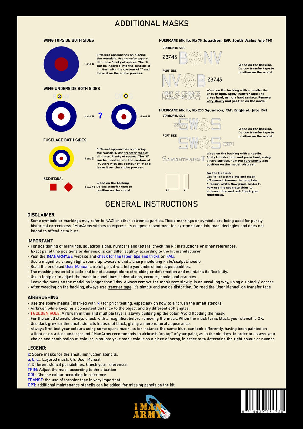 1ManArmy 32DET037 1:32 Hawker Hurricane Mk.IIb