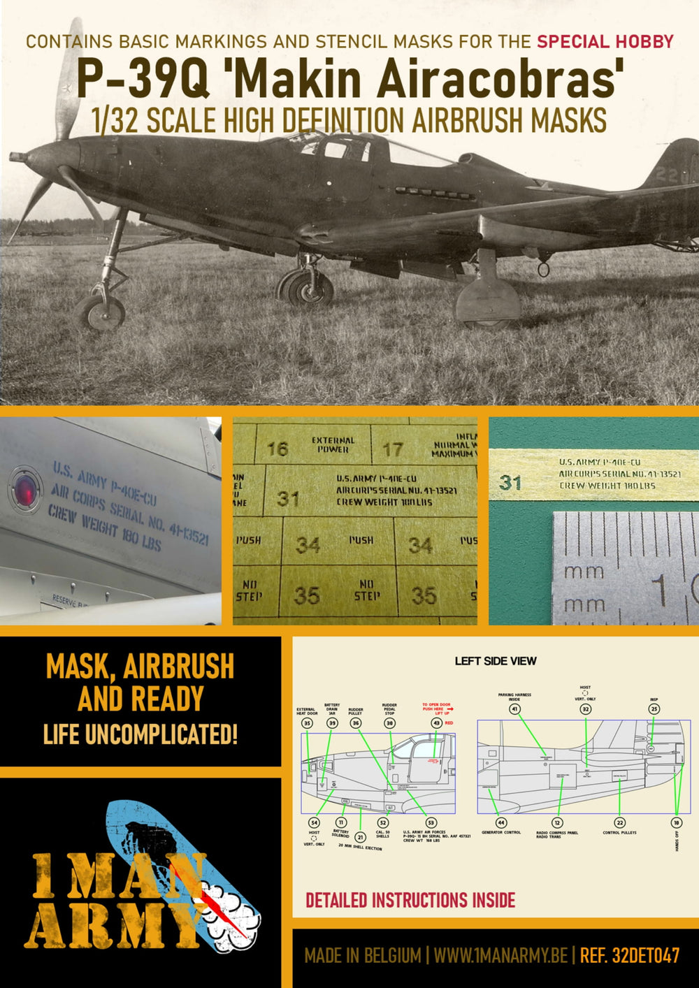 1ManArmy 32DET047 1:32 Bell P-39Q 'Makin Airacobras'