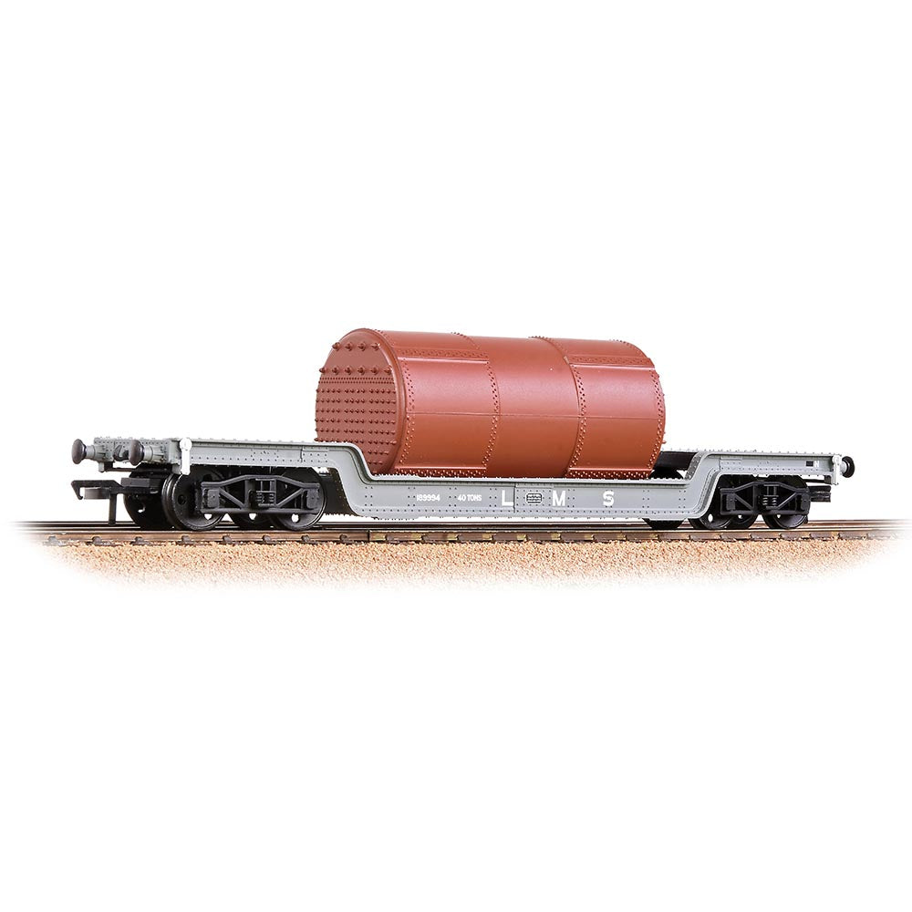 Bachmann Branchline 33-878A 45T Bogie Well Wagon LMS Grey [WL]