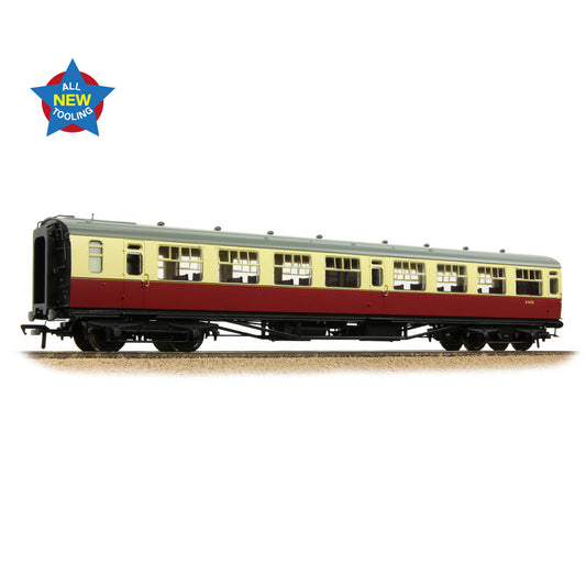 Bachmann Branchline 34-825 SR Bulleid Third Open 15" Vents BR Crimson & Cream OO