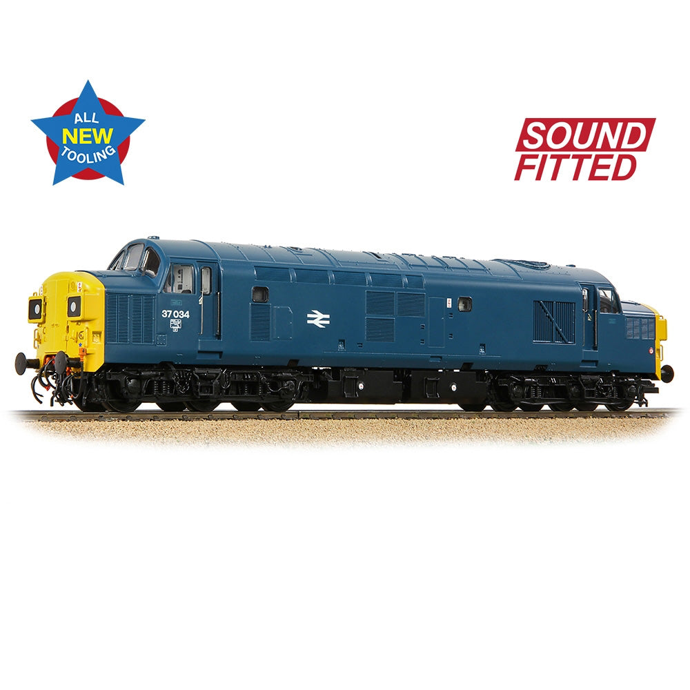 Bachmann Branchline 35-301SF Class 37/0 Split Headcode 37034 BR Blue