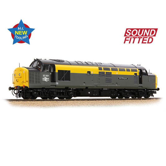 Bachmann Branchline 35-308SF Class 37/0 Centre Headcode 37201 'St. Margaret' BR Eng. Grey & Yellow