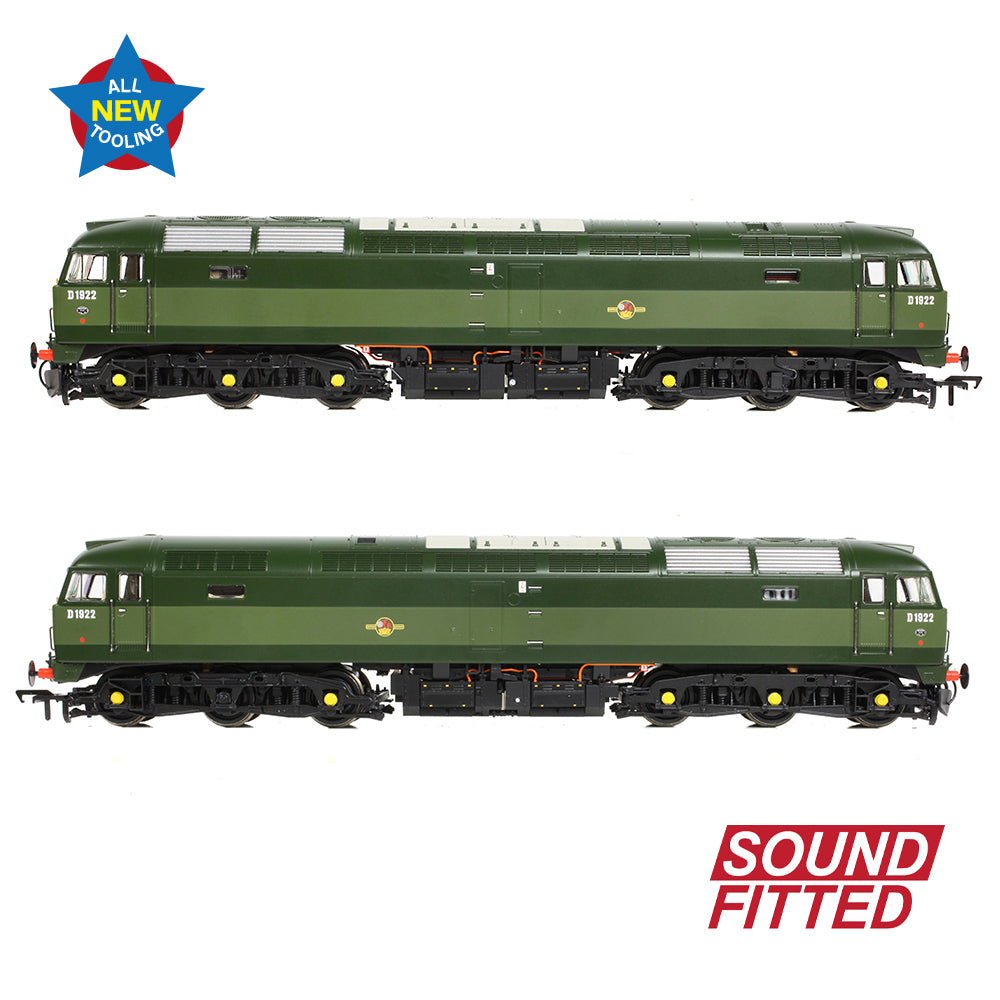 Bachmann Branchline 35-410ASF Class 47/0 D1922 BR Two-Tone Green SF OO Gauge