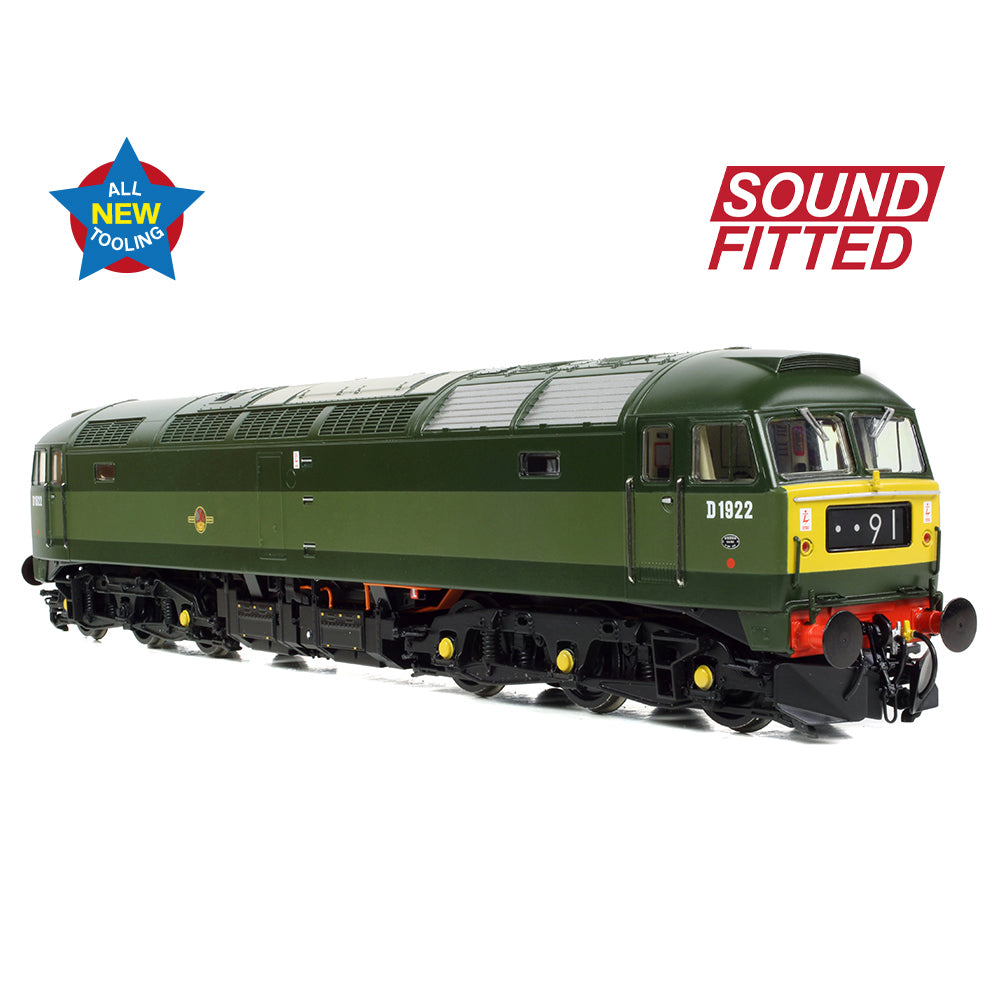 Bachmann Branchline 35-410ASF Class 47/0 D1922 BR Two-Tone Green SF OO Gauge