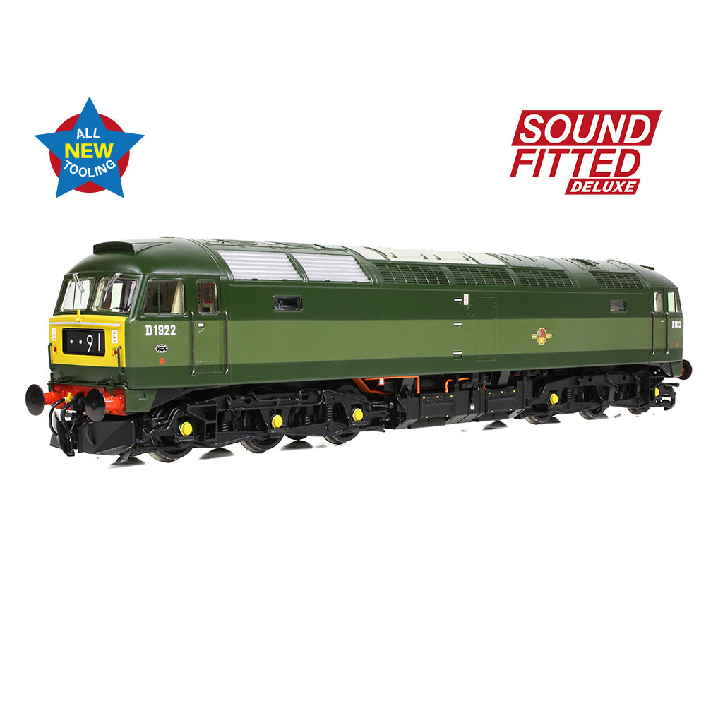 Bachmann Branchline 35-410ASFX Class 47/0 D1922 BR Two-Tone Green SF DLX OO