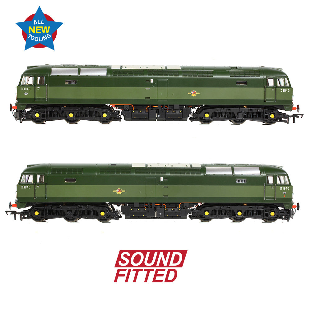 Bachmann Branchline 35-410BSF Class 47/0 D1940 BR Two-Tone Green SF OO Gauge