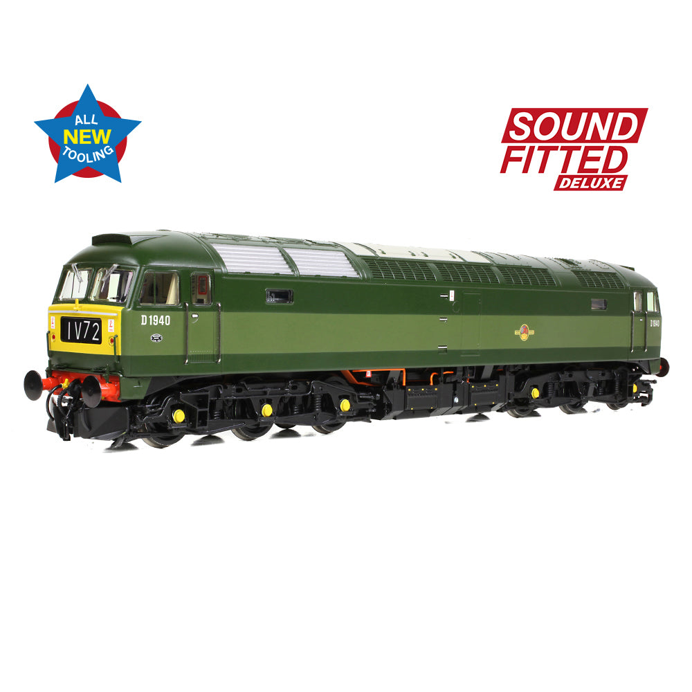 Bachmann Branchline 35-410BSFX Class 47/0 D1940 BR Two-Tone Green SF DLX OO