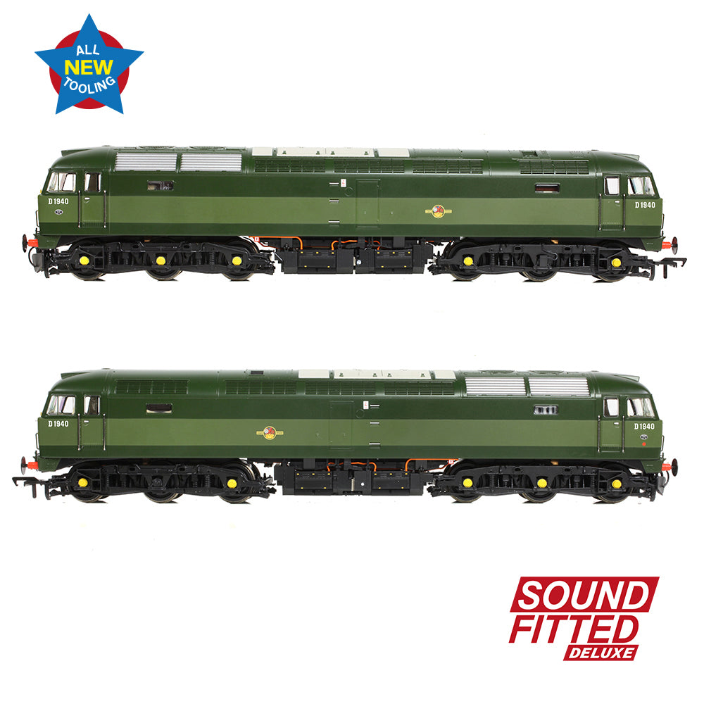 Bachmann Branchline 35-410BSFX Class 47/0 D1940 BR Two-Tone Green SF DLX OO