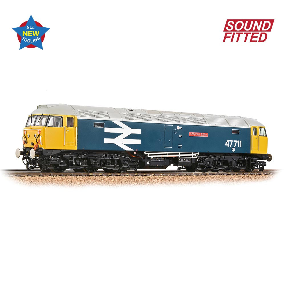Bachmann Branchline 35-415SF Class 47/7 47711 'Greyfriars Bobby' BR Blue Large Logo
