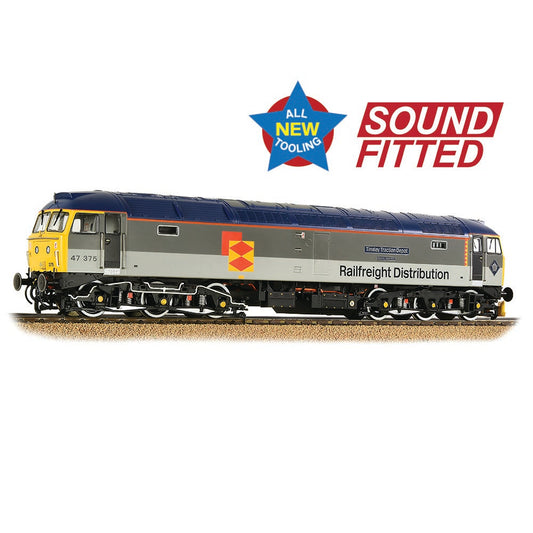 Bachmann Branchline 35-419SF Class 47/3 47375 'Tinsley Traction Depot' BR RF Distribution European