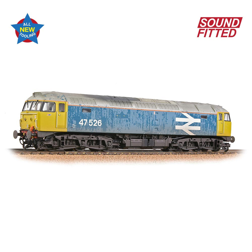 Bachmann Branchline 35-421SF Class 47/4 47526 BR Blue Large Logo [W]