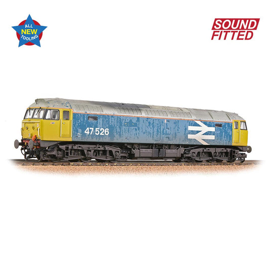 Bachmann Branchline 35-421SF Class 47/4 47526 BR Blue Large Logo [W]