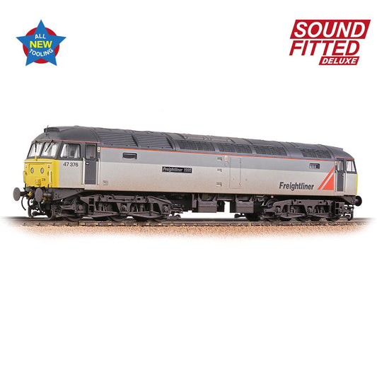 Bachmann Branchline 35-430SFX Class 47/3 47376 'Freightliner 1995' Freightliner Grey [W] OO Gauge