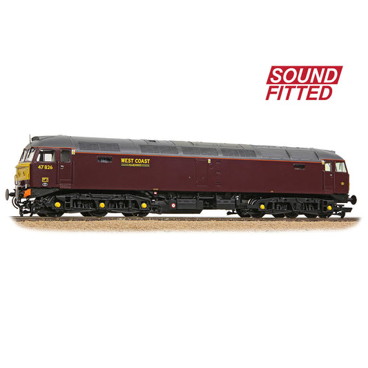 Bachmann Branchline Class 47/4 47826 WCRC Maroon SOUND FITTED 35-431SF