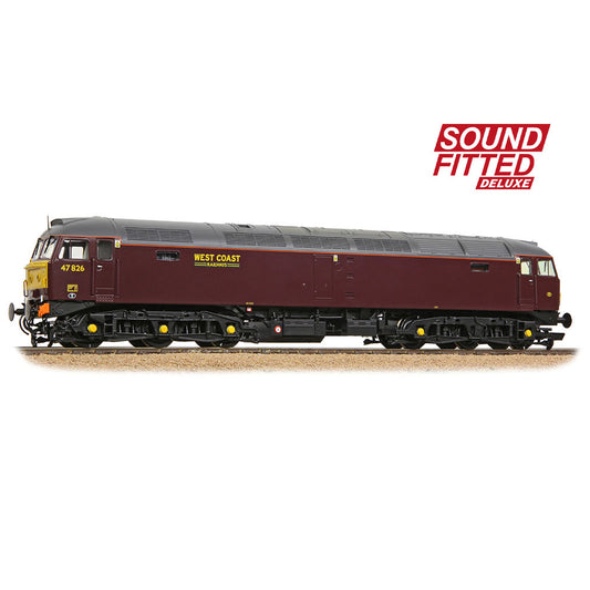 Bachmann Branchline Class 47/4 47826 WCRC Maroon SOUND FITTED DELUXE 35-431SFX