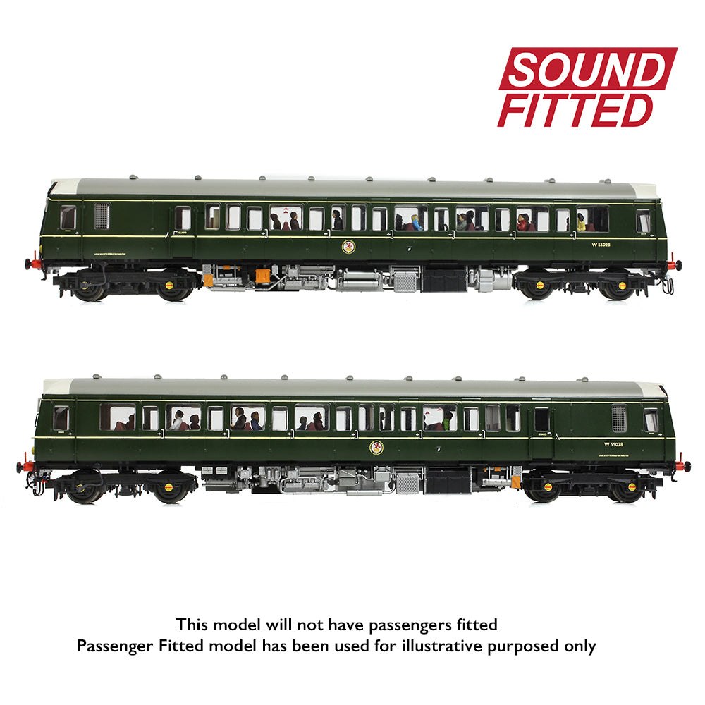 Bachmann Branchline 35-528SF Class 121 Single-Car DMU W55028 BR Green Y.Panels