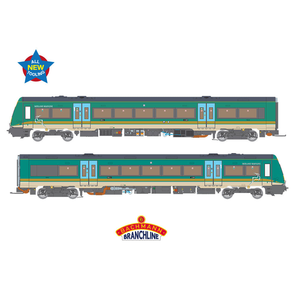 Bachmann 35-601 Class 170/1 2-Car DMU 170114 Midland Mainline