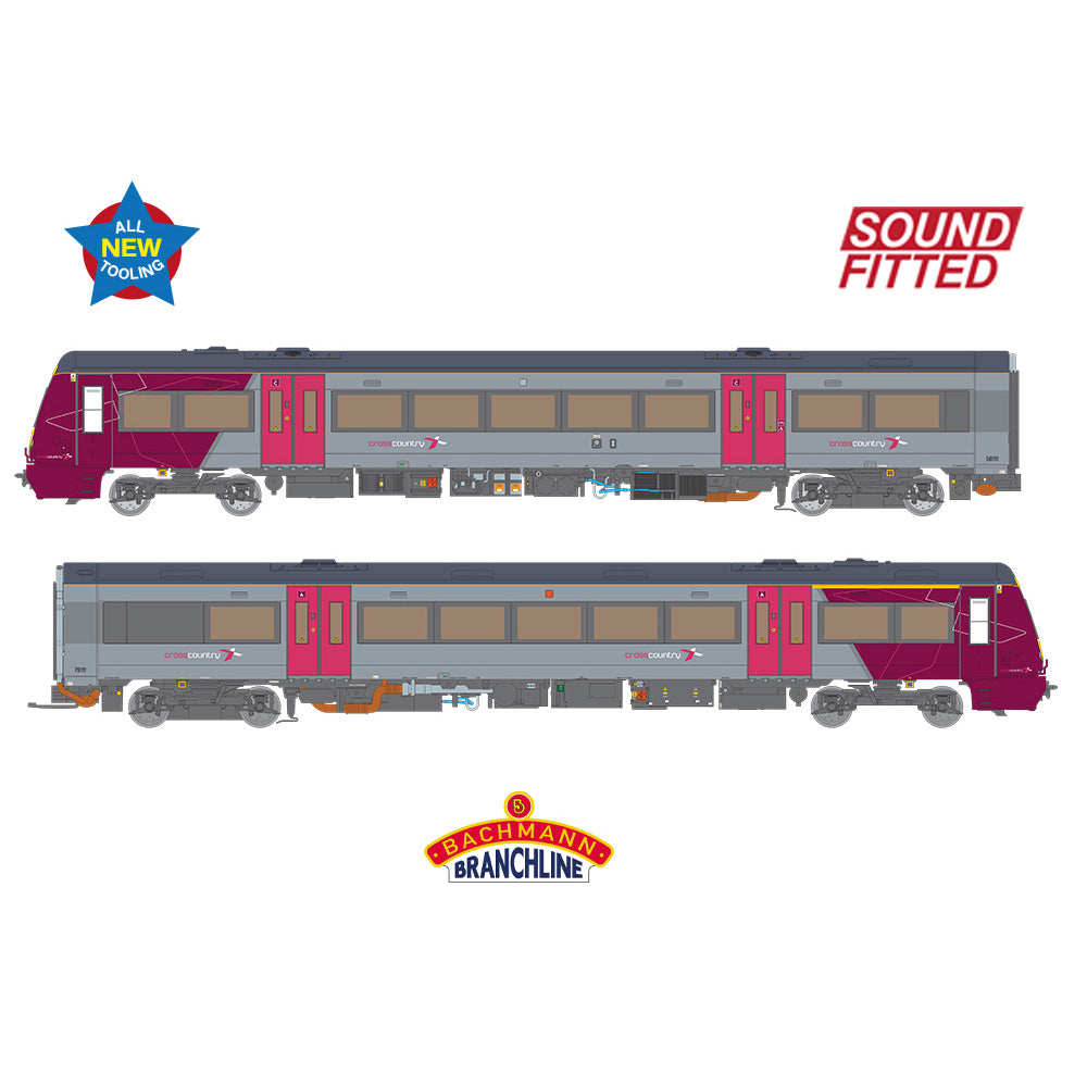 Bachmann 35-602SF Class 170/1 2-Car DMU 170111 Cross Country SOUND FITTED