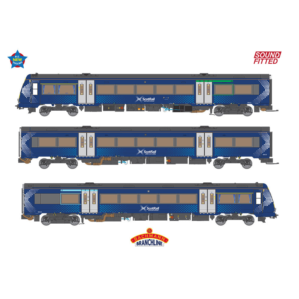 Bachmann 35-625SF Class 170/4 3-Car DMU 170412 ScotRail SOUND FITTED