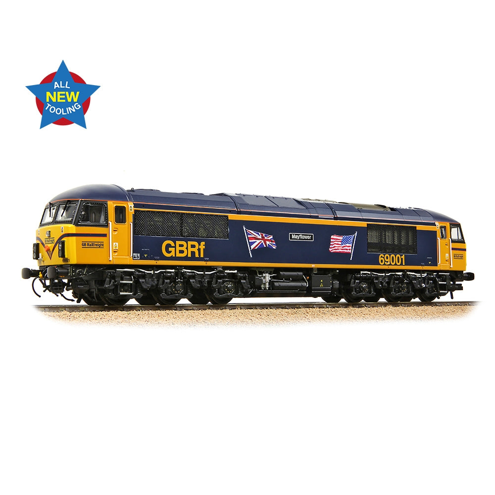 Bachmann Branchline 35-776 Class 69 69001 'Mayflower' GBRf (UK & US Flags)