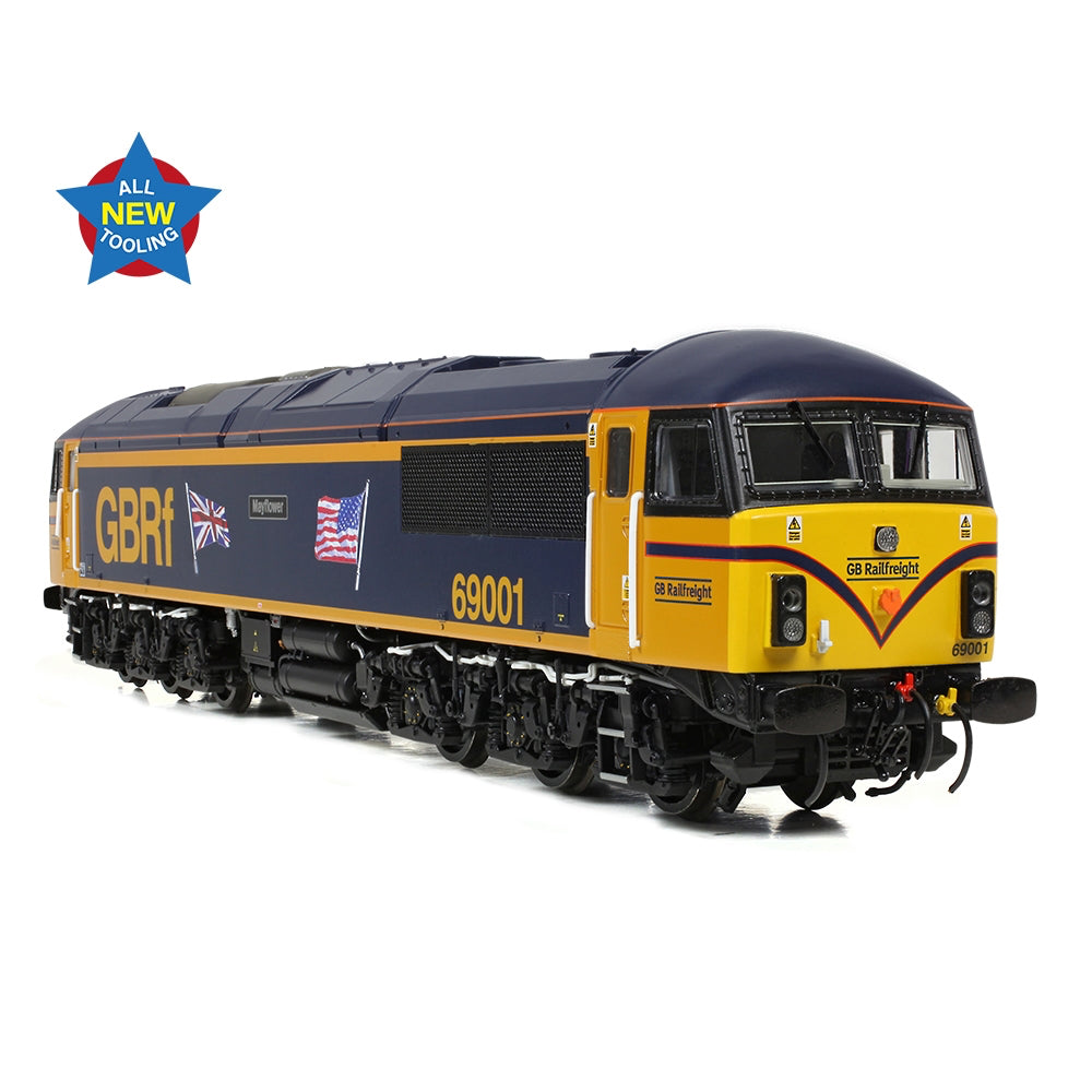 Bachmann Branchline 35-776 Class 69 69001 'Mayflower' GBRf (UK & US Flags)