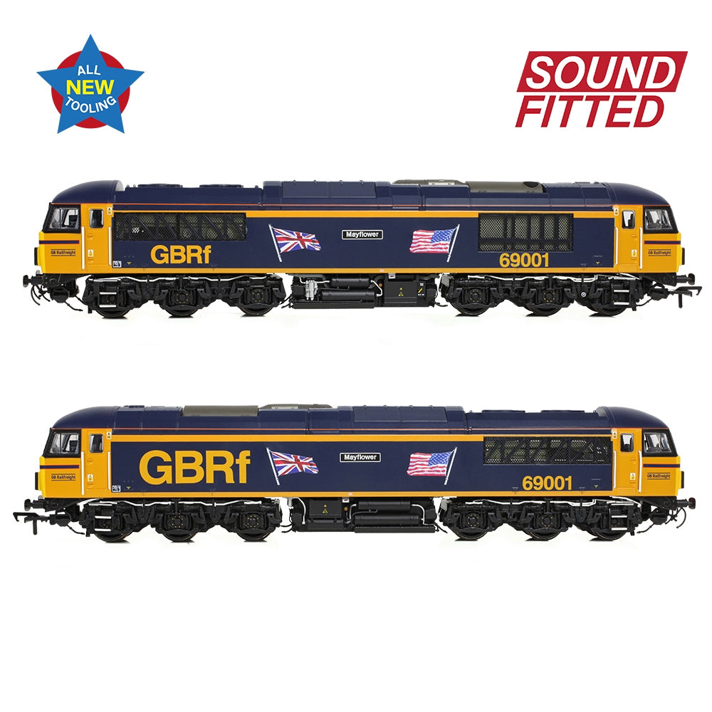 Bachmann Branchline 35-776SF Class 69 69001 'Mayflower' GBRf (UK & US Flags)