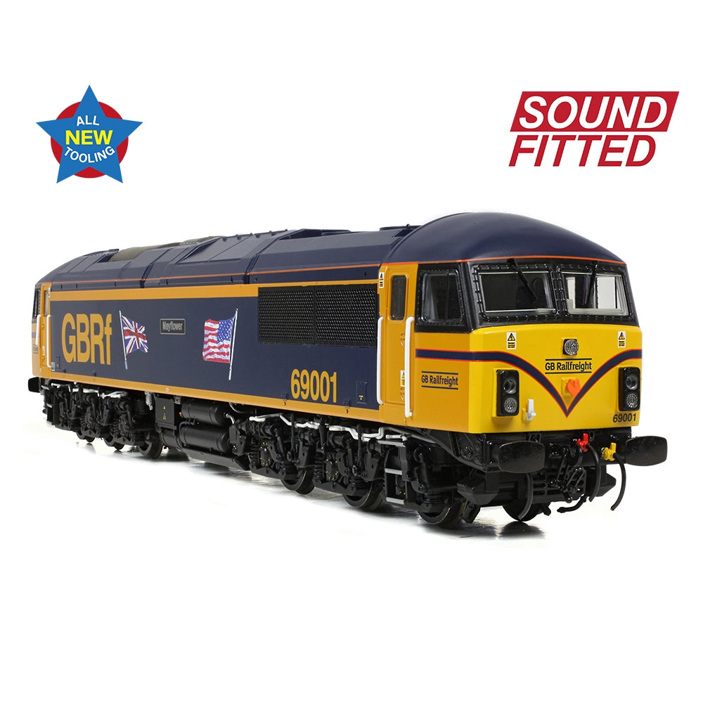 Bachmann Branchline 35-776SF Class 69 69001 'Mayflower' GBRf (UK & US Flags)
