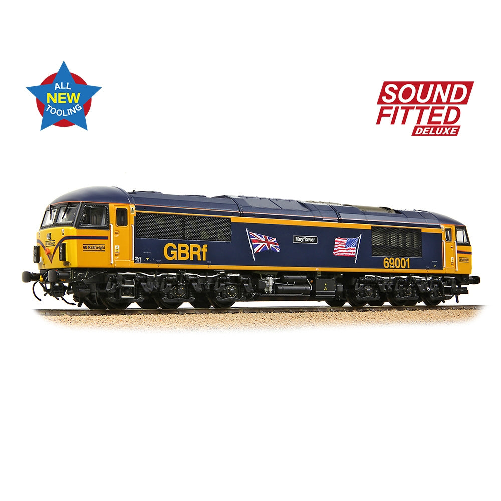 Bachmann Branchline 35-776SFX Class 69 69001 'Mayflower' GBRf (UK & US Flags)