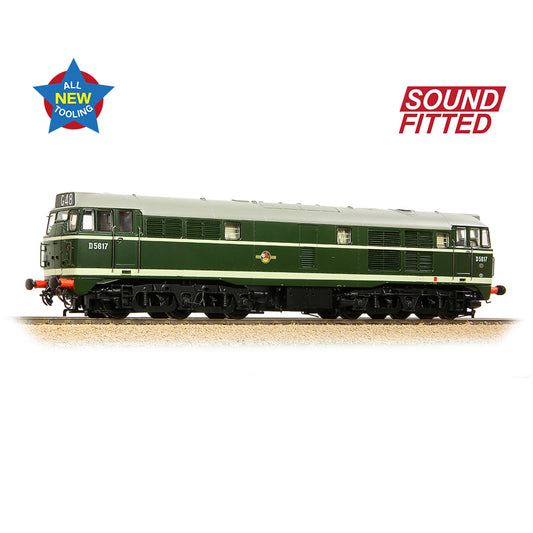 Bachmann Branchline 35-801ASF Class 30 D5617 BR Green (Late Crest)
