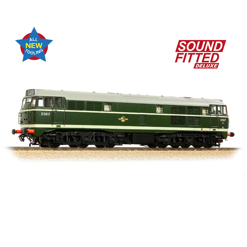 Bachmann Branchline 35-801ASFX Class 30 D5617 BR Green (Late Crest)