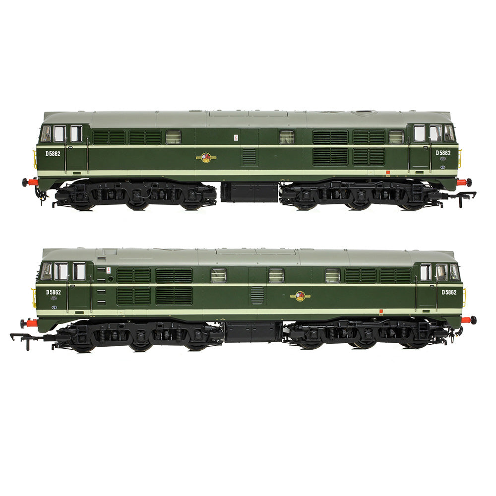 Bachmann Branchline 35-802A Class 30 D5862 BR Green (Small Yellow Panels)