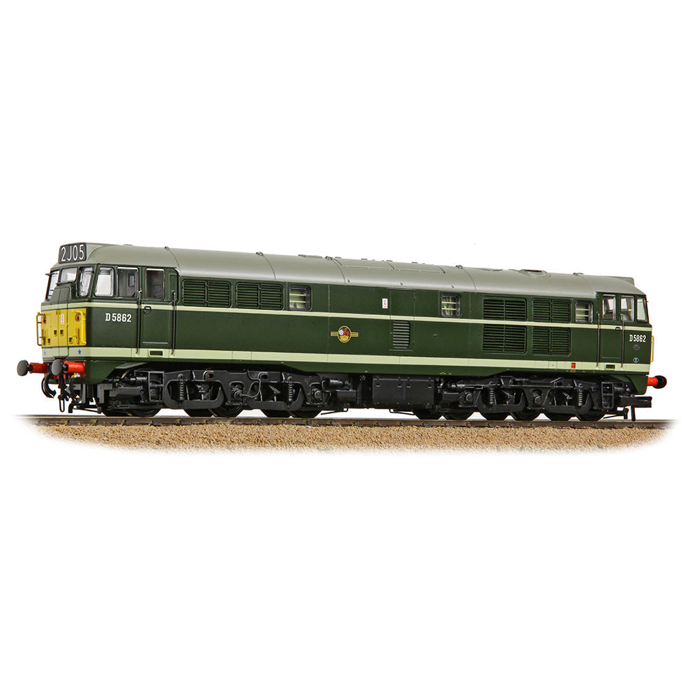 Bachmann Branchline 35-802A Class 30 D5862 BR Green (Small Yellow Panels)