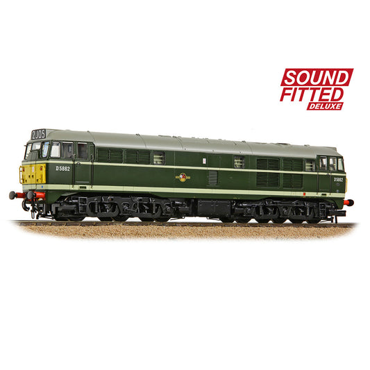 Bachmann Branchline 35-802ASFX Class 30 D5862 BR Green (Small Y.P.) SF DELUXE