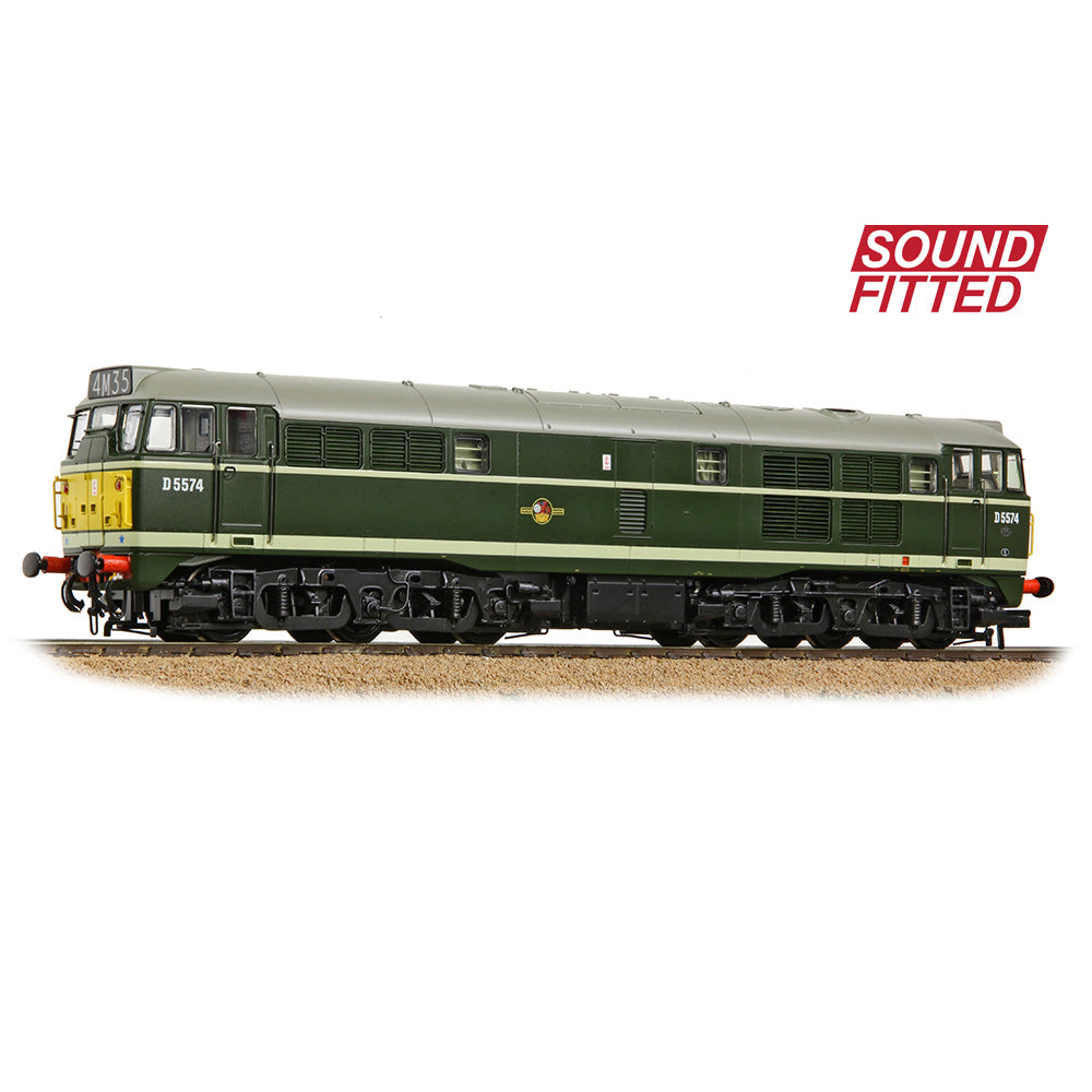 Bachmann Branchline 35-802SF Class 30 D5574 BR Green (Small Yellow Panels) SF